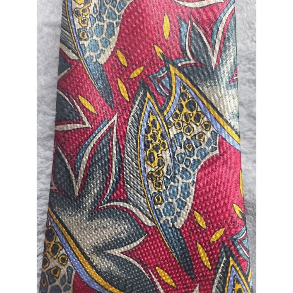 St. Stefano Italian Silk Tie Necktie Classic 57 in Floral Red